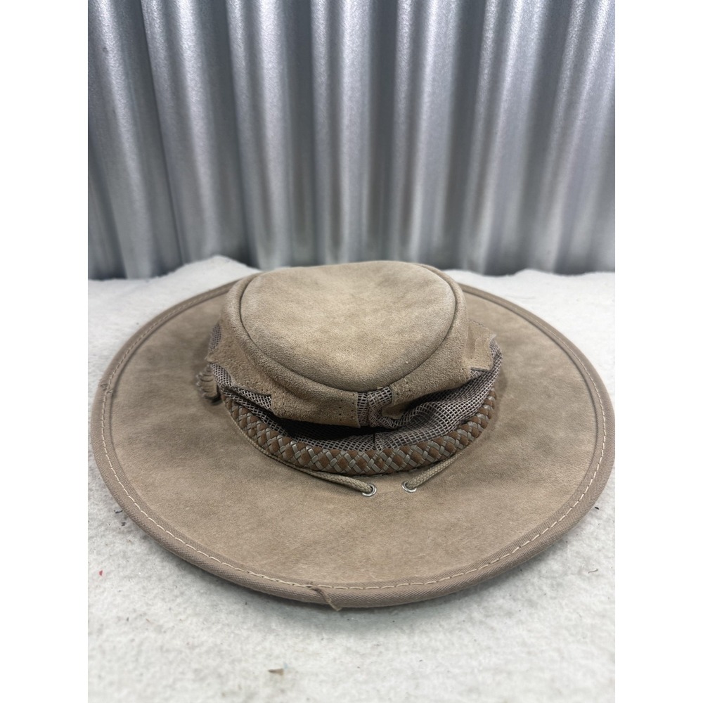 Monterey Bay Sirocco Sun Hat Suede Leather Crushable Waterproof Travel Size S